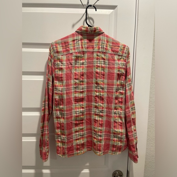 Polo Ralph Lauren twill cotton men plaid shirt M - Picture 5 of 9